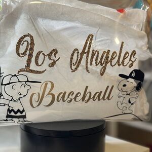 Los Angeles Baseball Sequin Logo Tote